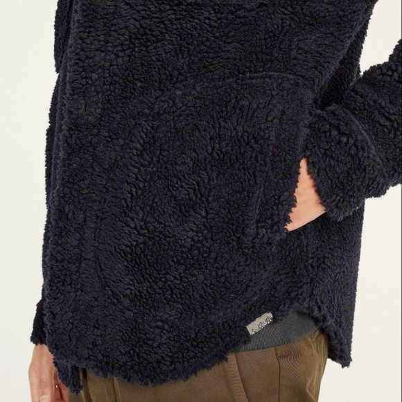 NWT - J.Crew Nordic sherpa-fleece shirt-jacket - Small - darkest indigo blue - Picture 6 of 11